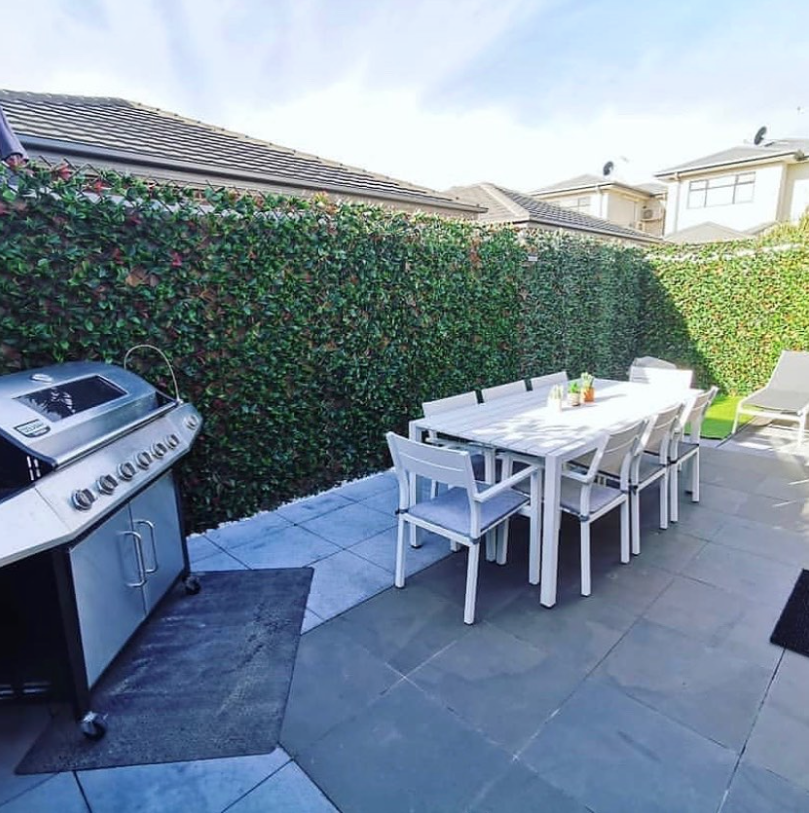 Expanding Trellis - Artificial Red Photinia leaves Outdoor 180 x 90cm