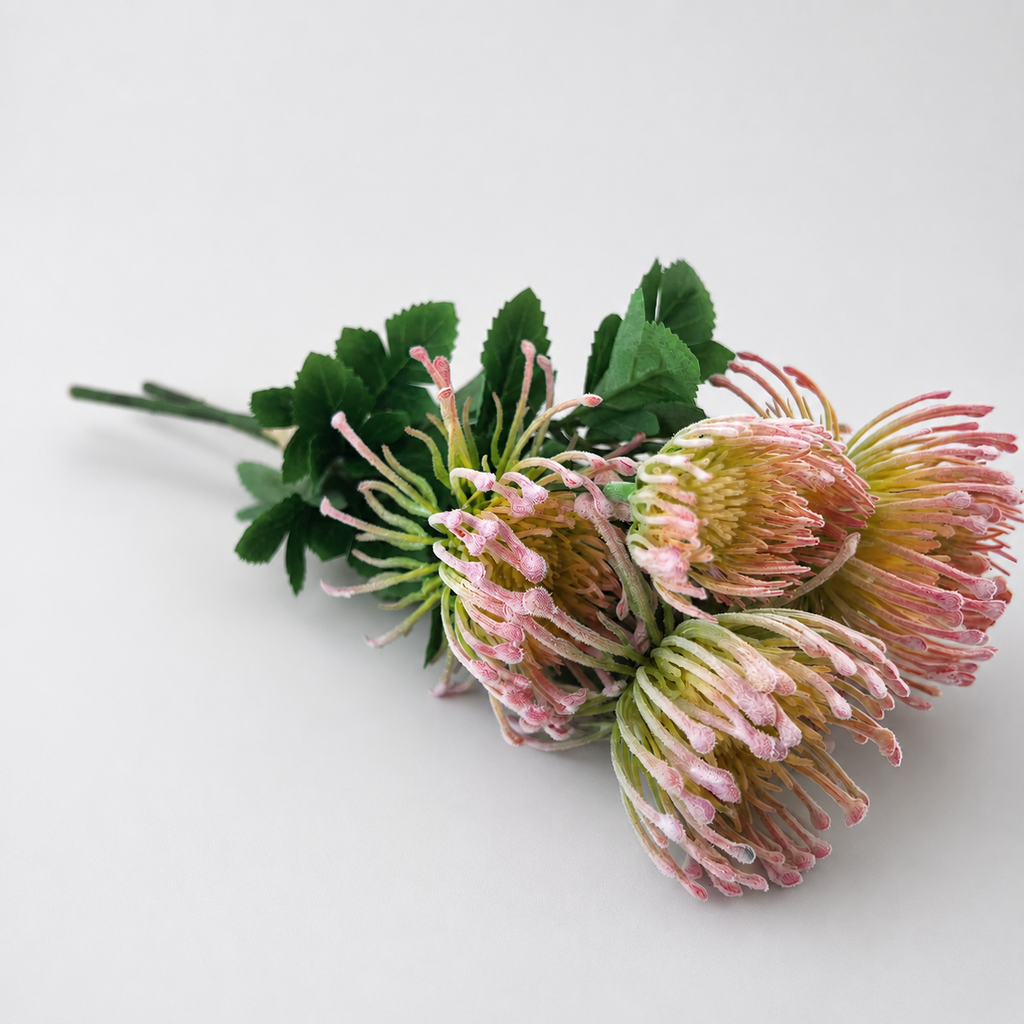 Pincushion Bouquet Pink Artificial 40cm