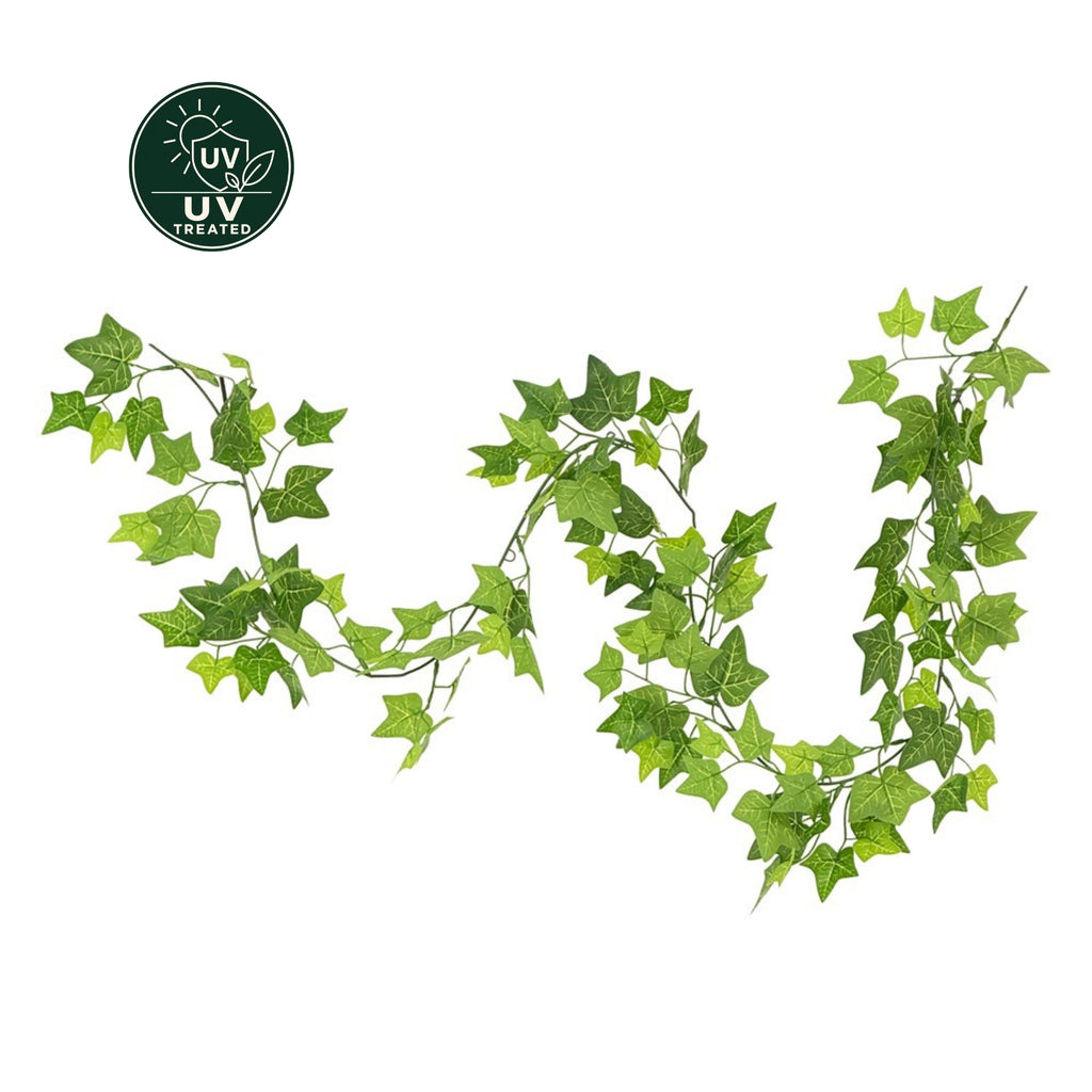 Artificial English Ivy Garland (UV Treated) - Green 180cm