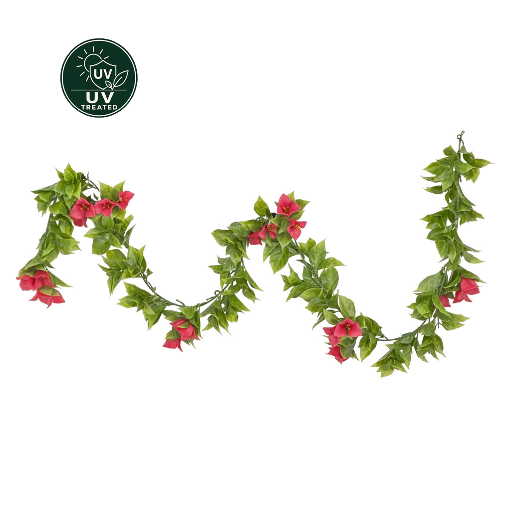 Artificial Bougainvillea Garland (UV Treated) - Pink 160cm