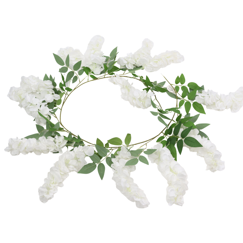 Wisteria Garland White 150cm
