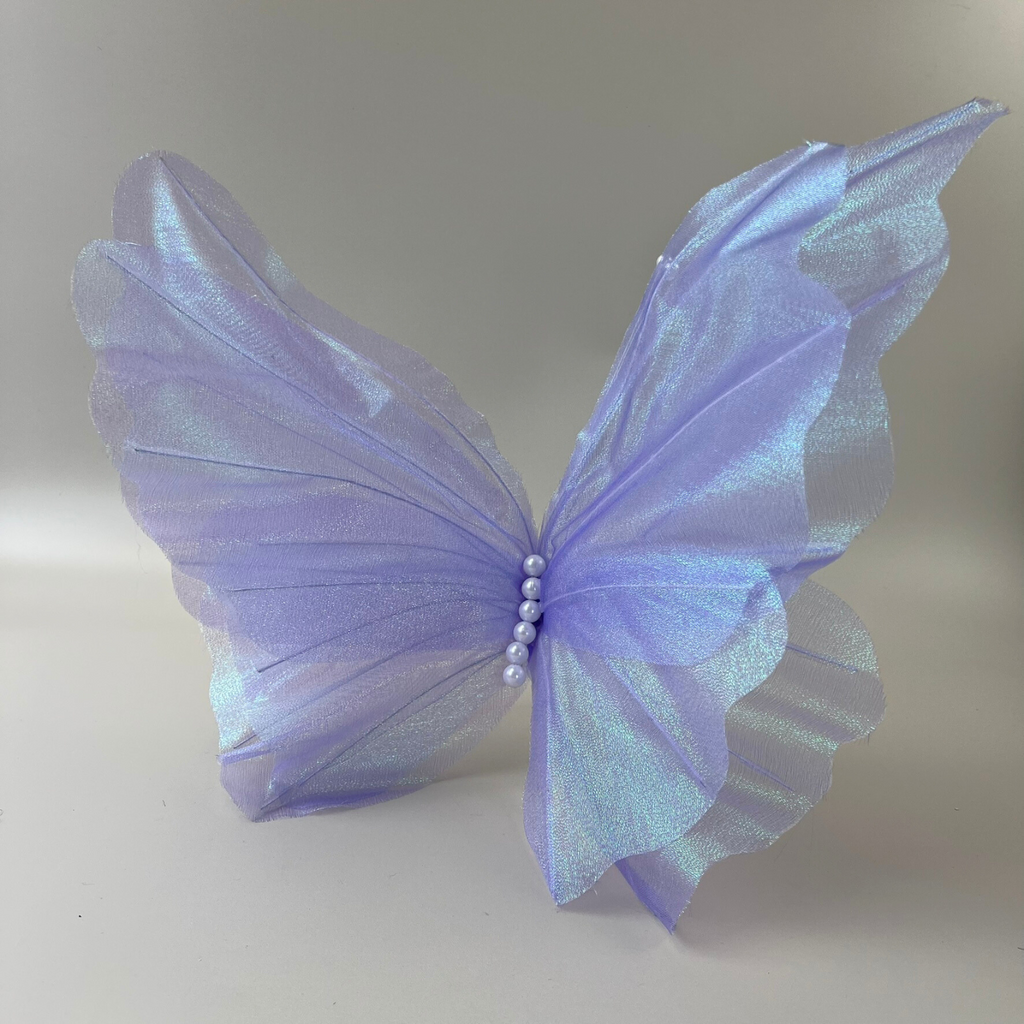 Coco Lilac Shimmer 50cm Giant Organza Butterfly