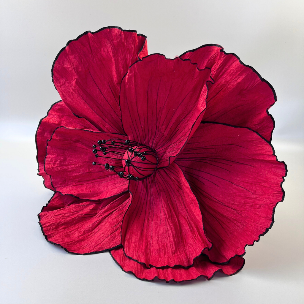 Poppy Giant Paper Flower Red 40cm