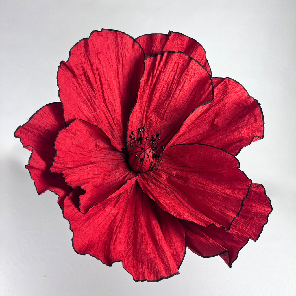 POPPY Red Giant Paper Flower 50cm