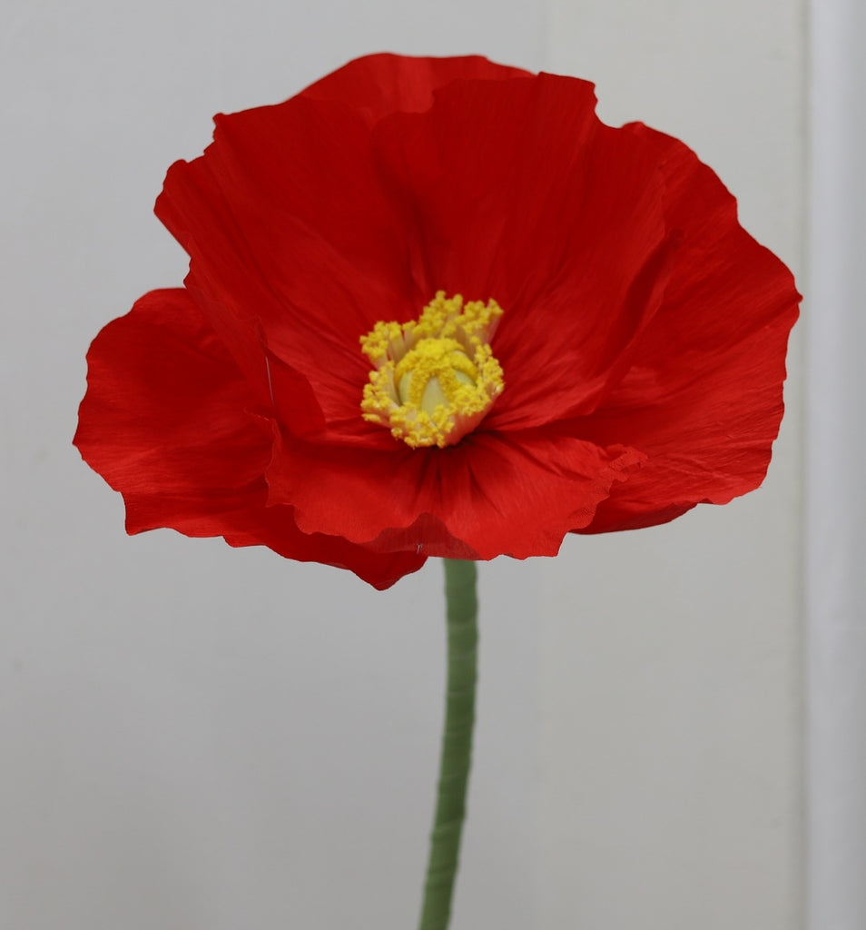 CHARLIE Giant Crepe Flower Red 30cm