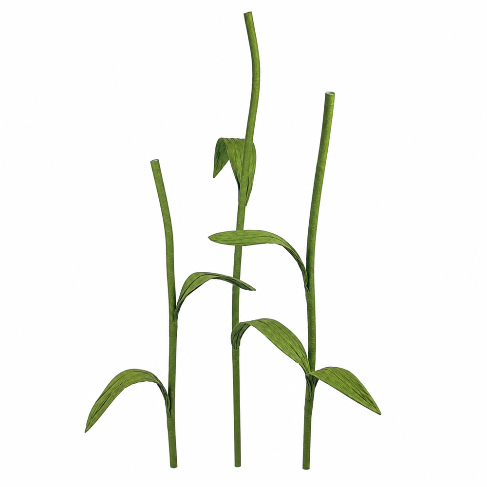 SONNY Giant Flower Stems (3-Piece) - Olive Green