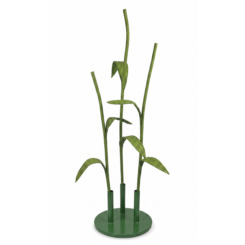 ANDY Giant Flower Stems with Single Base (3 Stem) - Olive Green