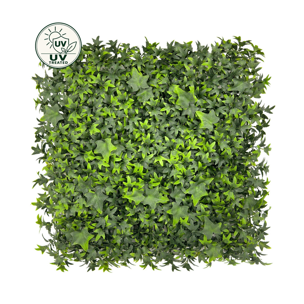 Artificial Hedge Tile (UV Treated) - English Ivy 50x50cm