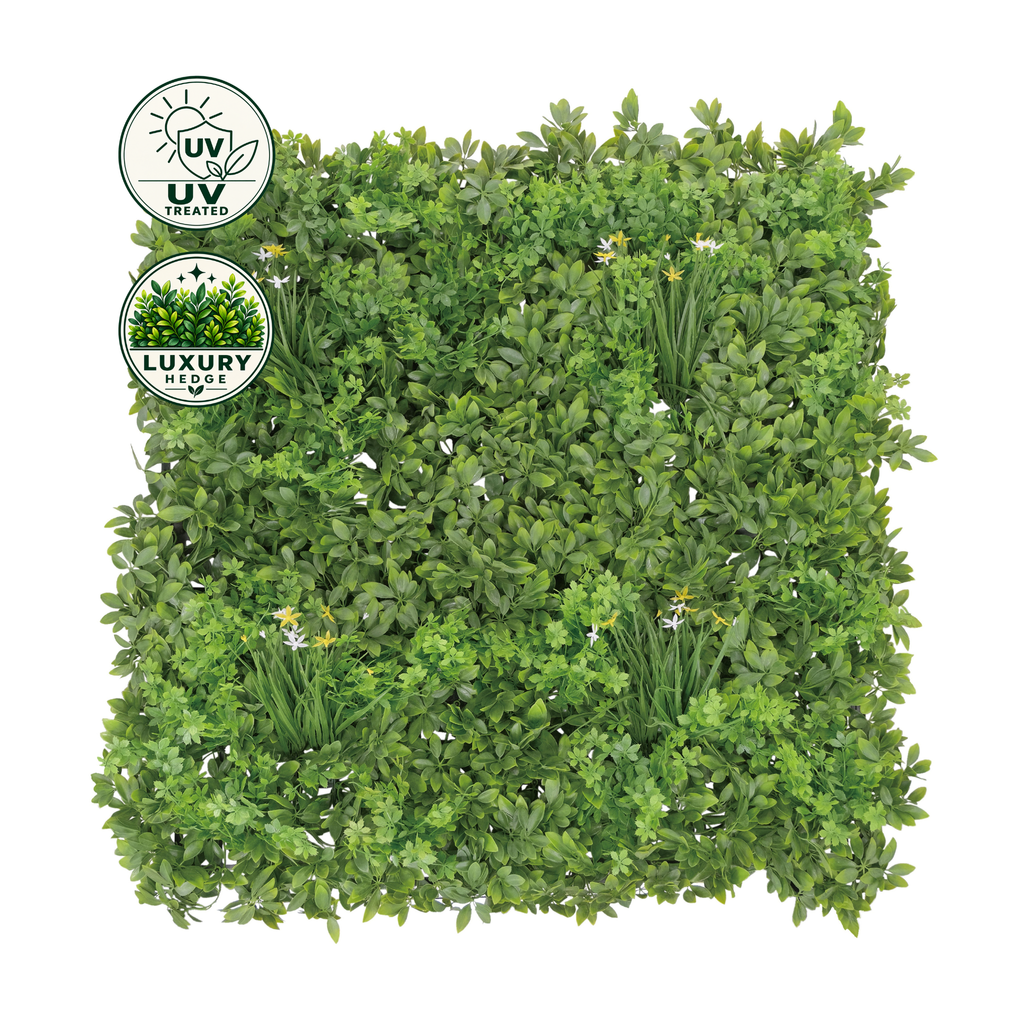 Artificial Luxury Hedge Tile (UV Treated) - Balcony Bliss 100x100cm
