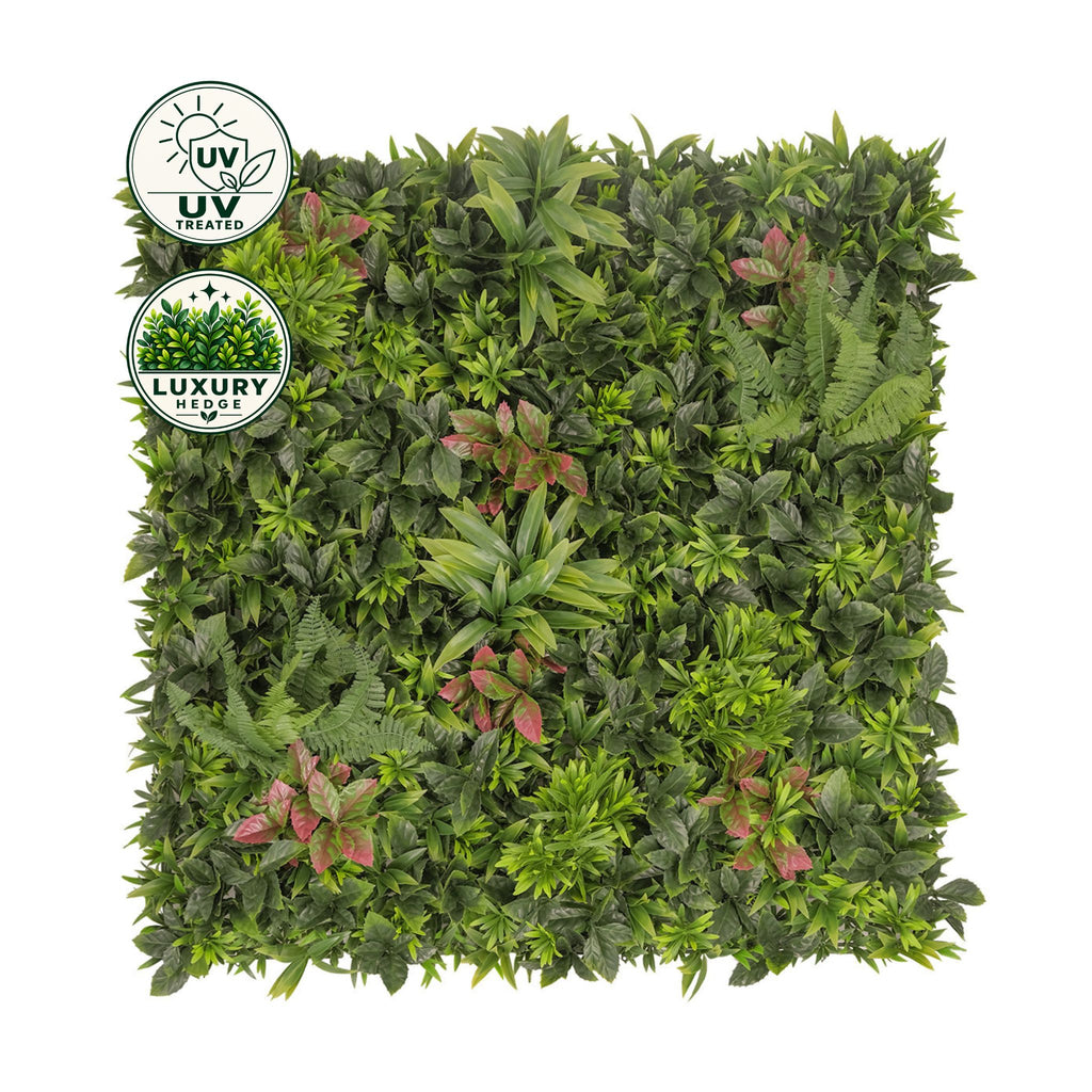 Artificial Luxury Hedge Tile (UV Treated) - Tropical Bliss 100x100cm
