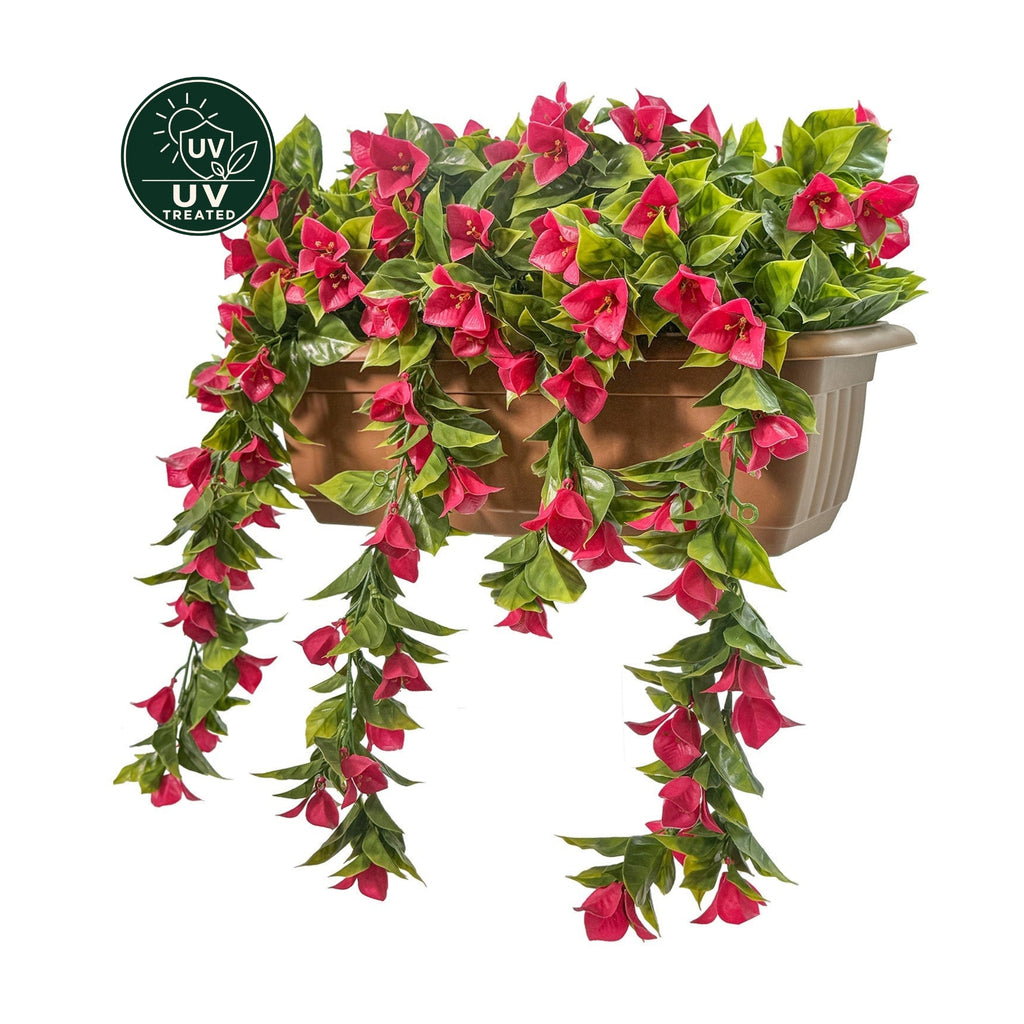 Bougainvillea Balcony Planter Box (UV Treated) - Pink 50cm
