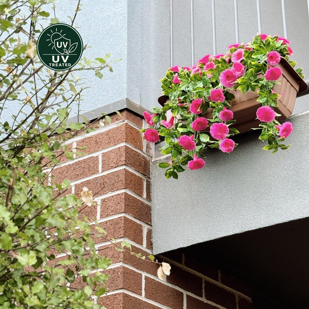 Petunia Balcony Planter Box (UV Treated) - Pink 50cm