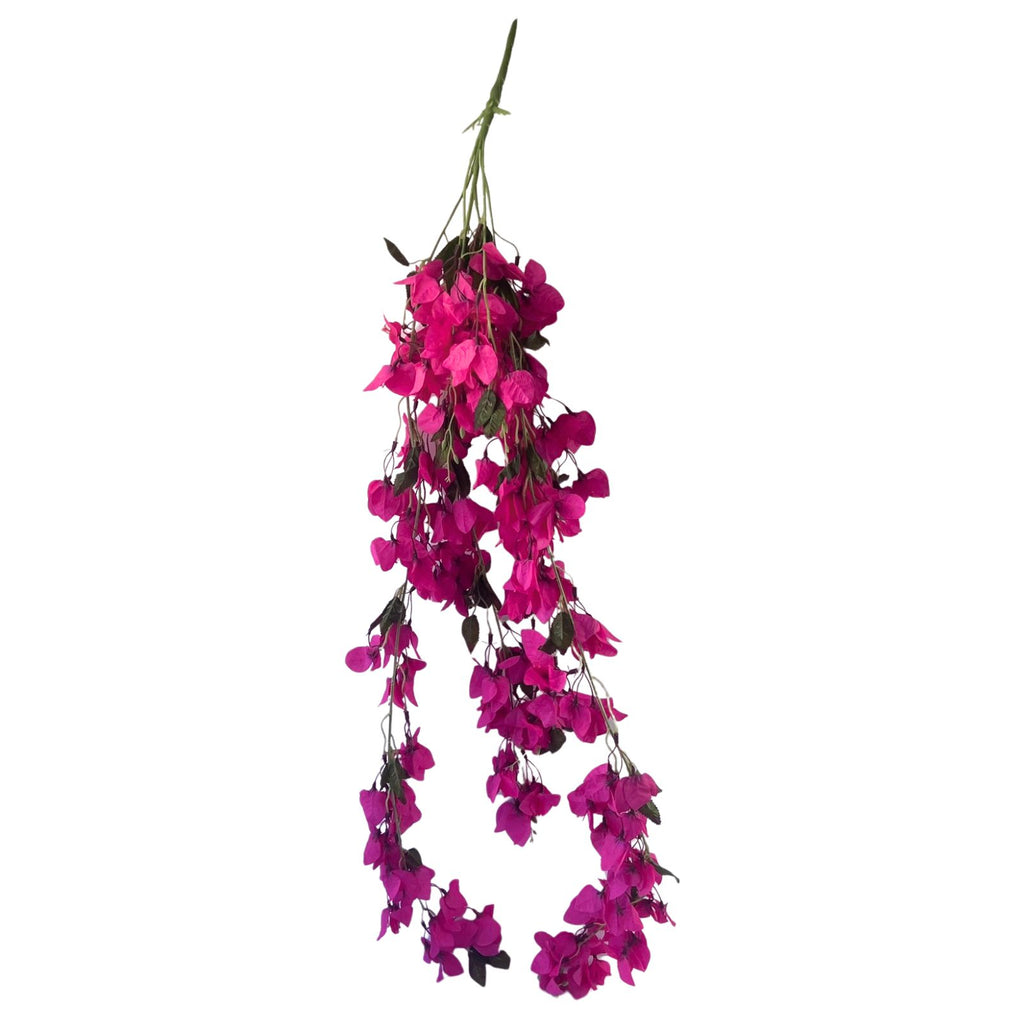 Artificial Bougainvillea Hanging Stem - Magenta 130cm