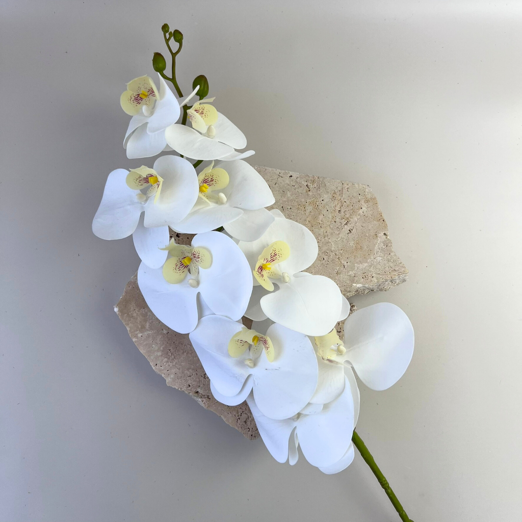 Real Touch Orchid Phalaenopsis (9 blooms) White