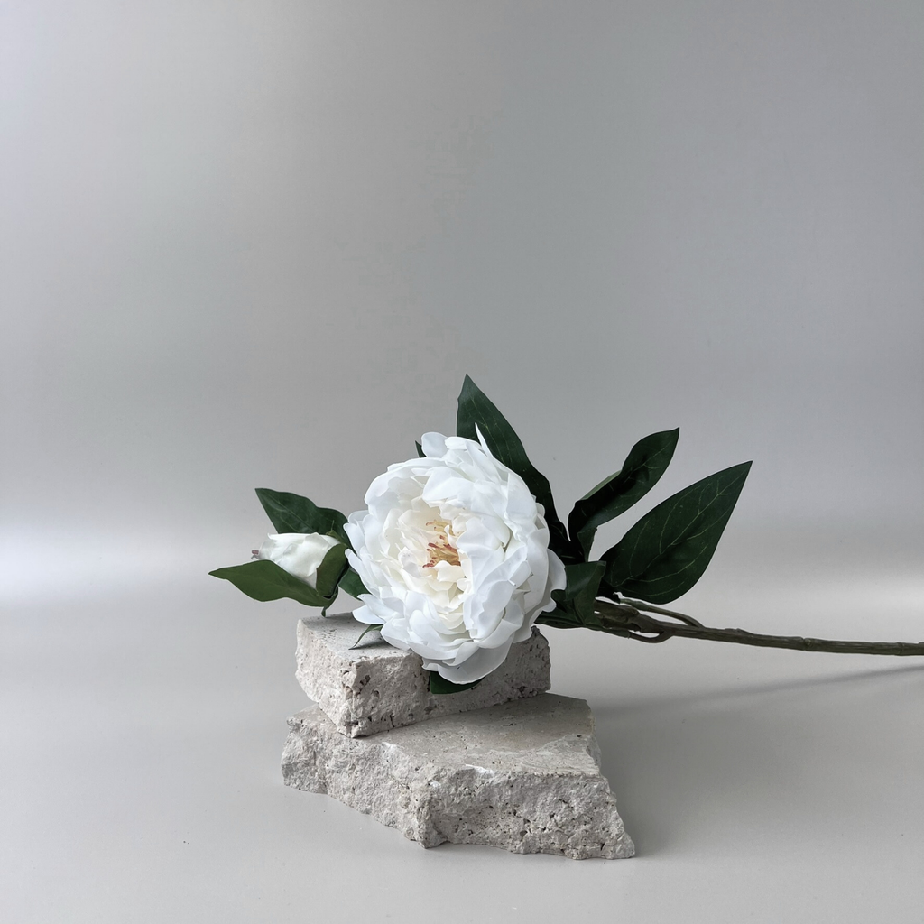 Real Touch Tree Peony - White