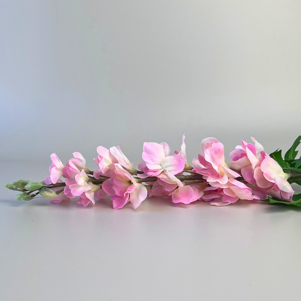 Light pink life-like delphinium 
