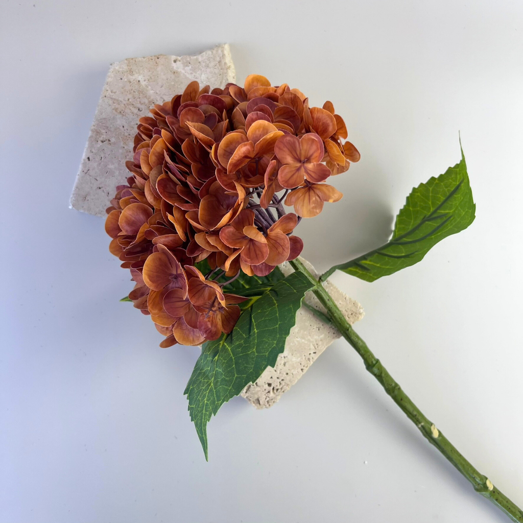 Real Touch Garden Hydrangea Burnt Orange