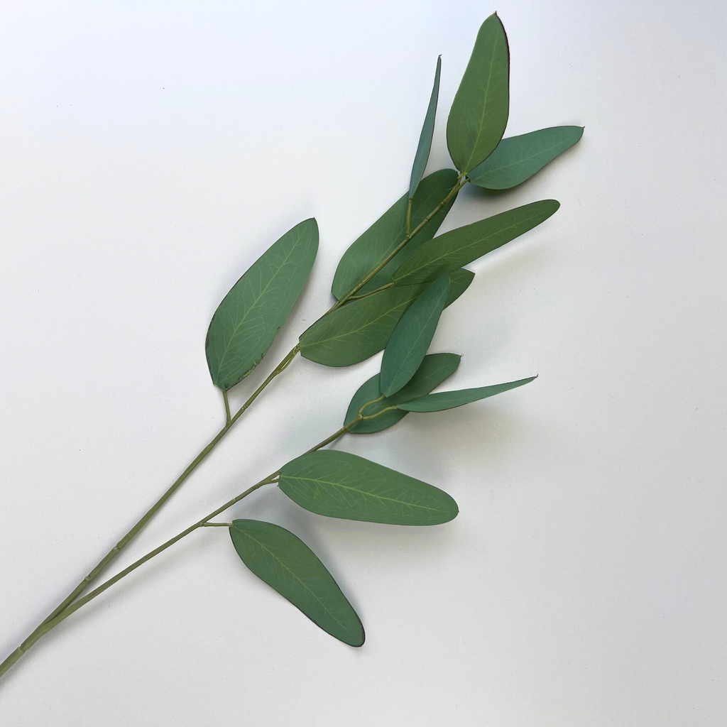 Real Touch Eucalyptus Gum Leaf Stem Light Green