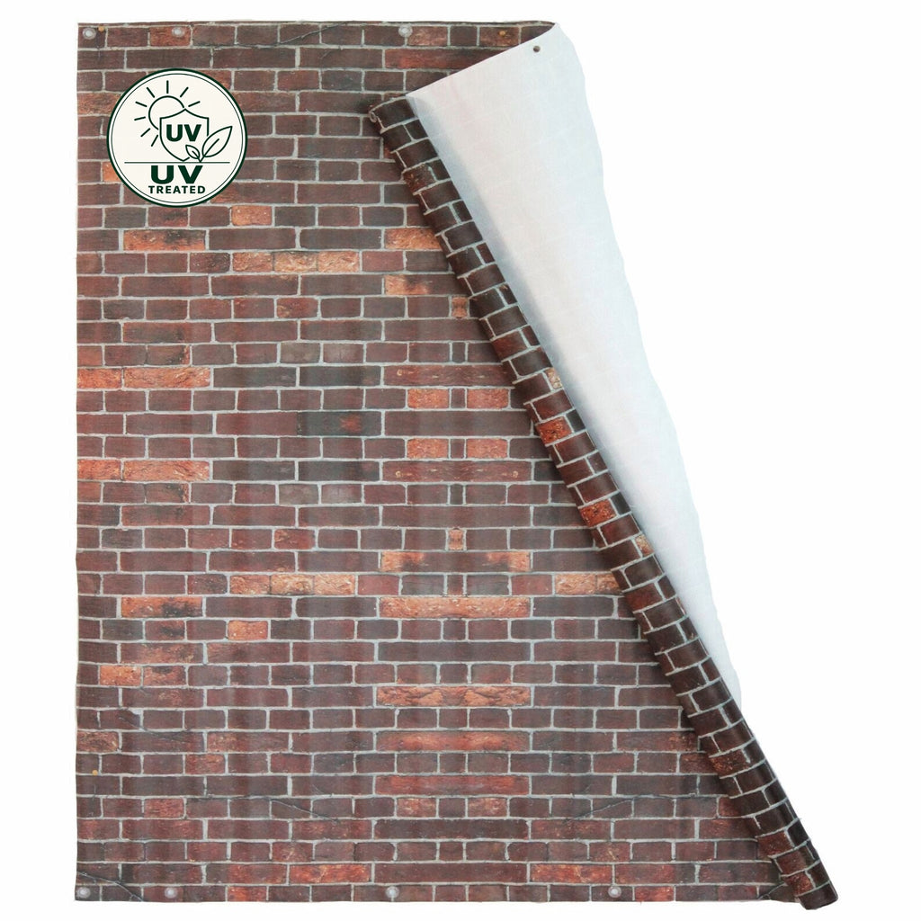 Printed Screen Roll (UV Treated) - Brick 3.1m