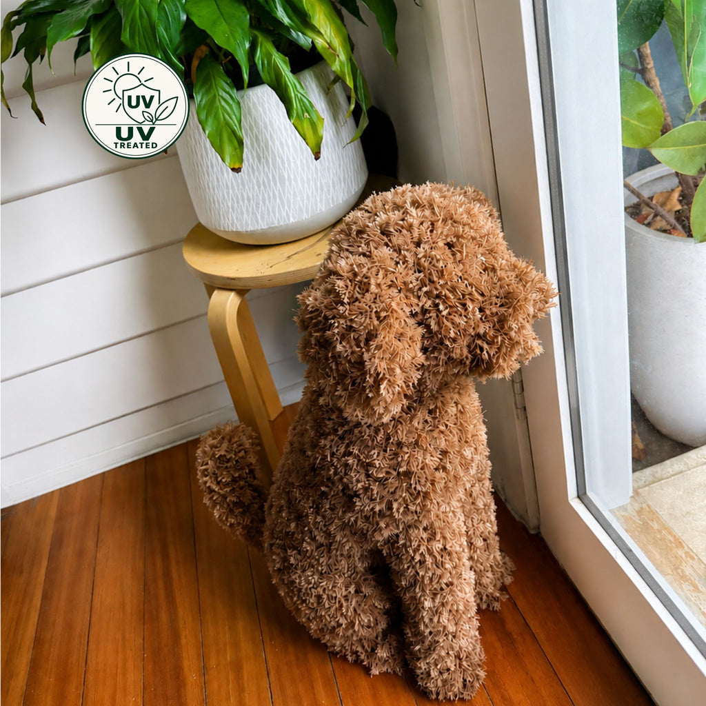 MILO Topiary Cypress Dog (UV Treated) - Light Brown 60cm