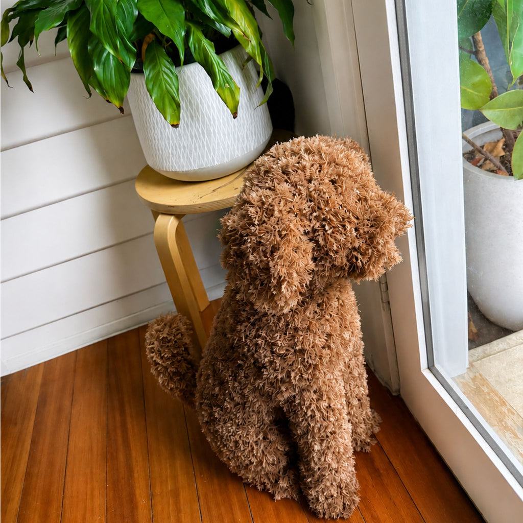 MILO Topiary Cypress Dog (UV Treated) - Light Brown 60cm