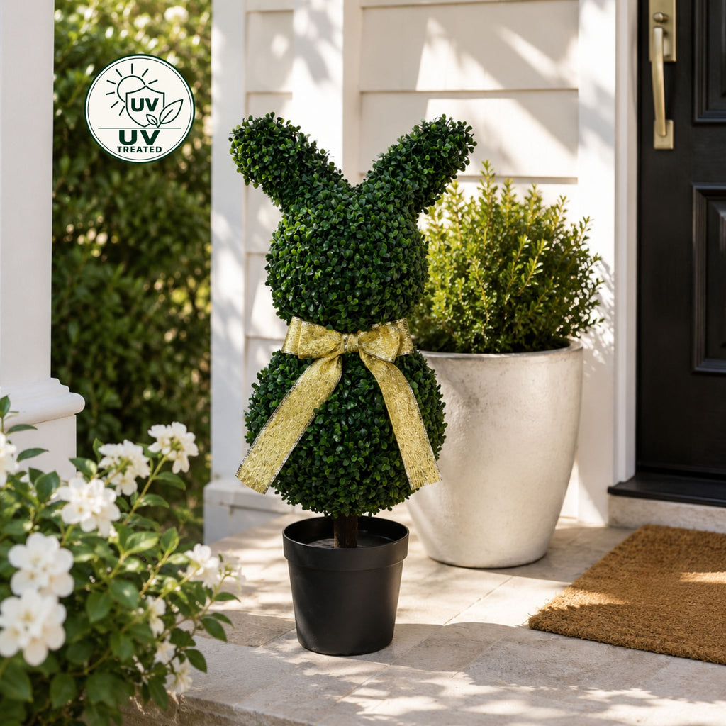 ROXIE Topiary Potted Rabbit (UV Treated) - Green 85cm