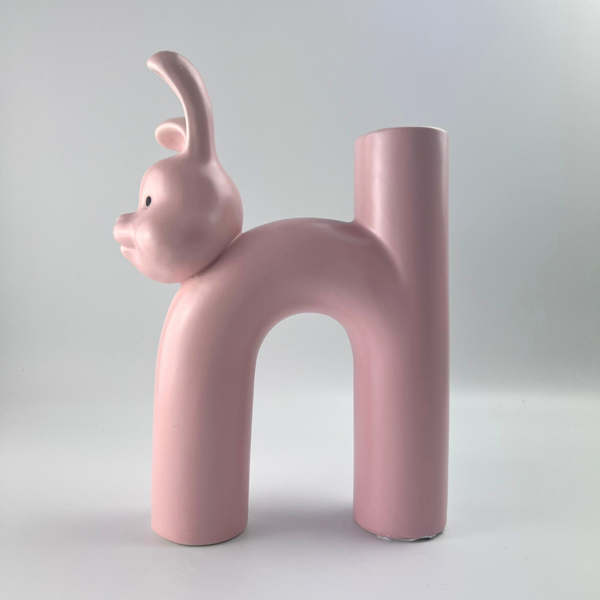 Pink Ceramic Flower Rabbit Vase 21cm – HG Living Co