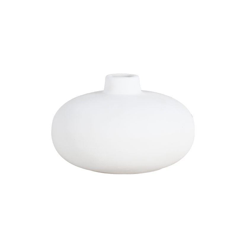 White Ceramic Flower Bud Vase 10cm