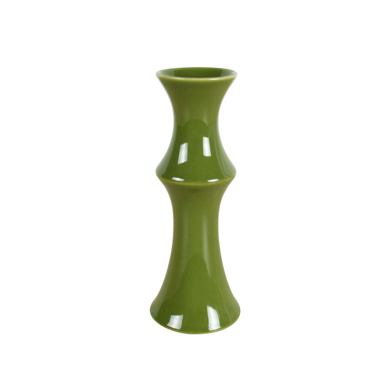 Green Ceramic Flower Flute Vase 25cm