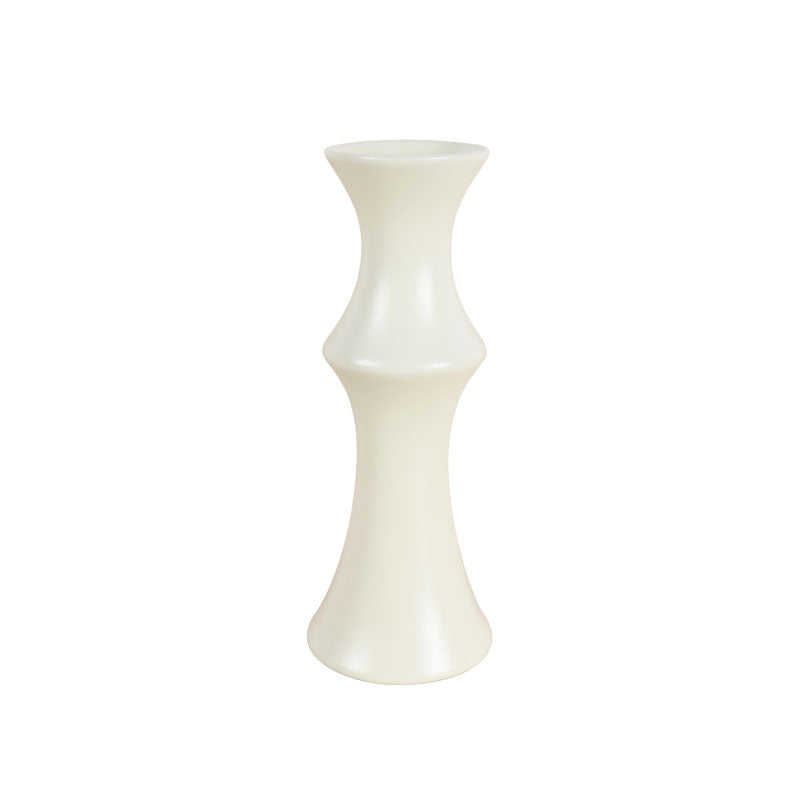 White Ceramic Flower Flute Vase 25cm