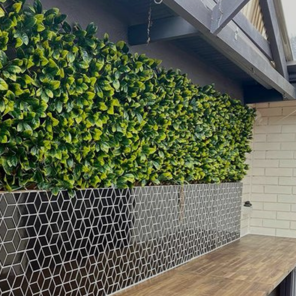 artificial hedge expandable trellis retail shop decoration