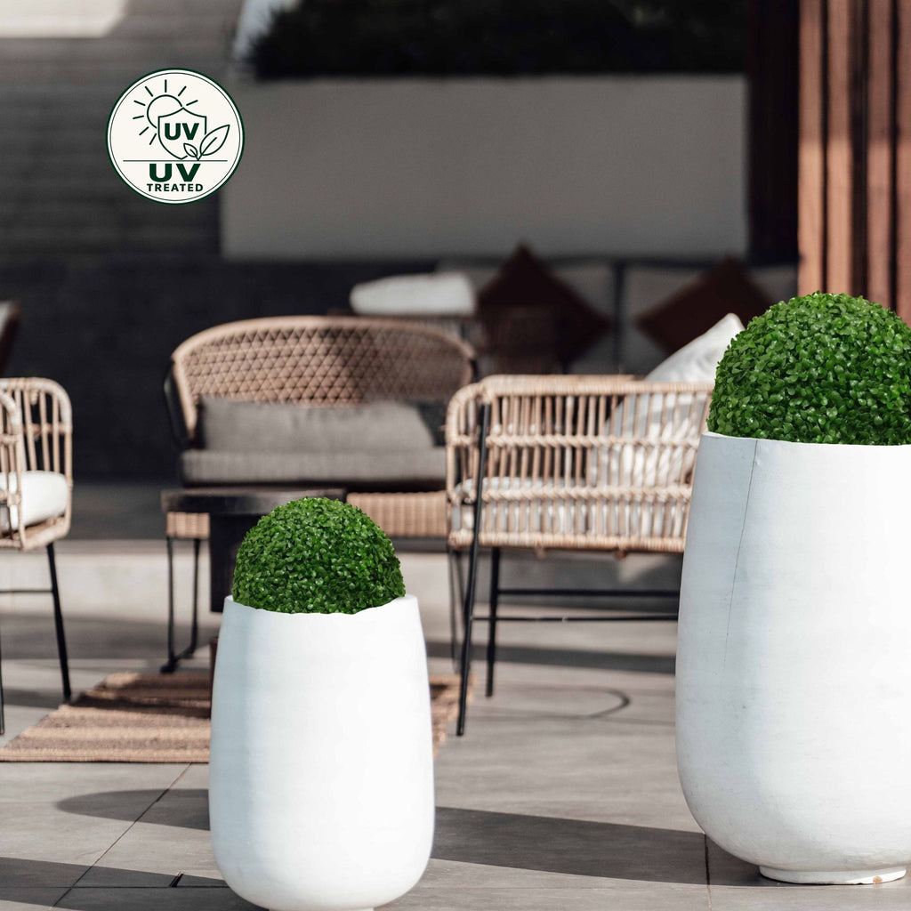 Artificial Topiary Half Ball (UV Treated) - English Box 38cm